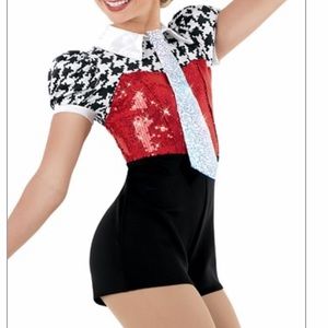 Weissman Red Black White Dance Costume 